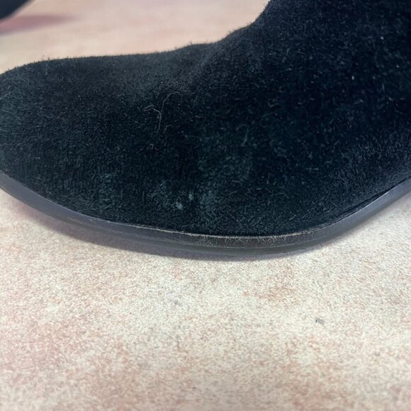 Sam Edelman Penrose Black Suede Studded Ankle Booties - Picture 14 of 15